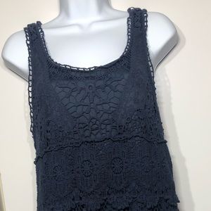 Urban Outfitters Crochet Dress Navy